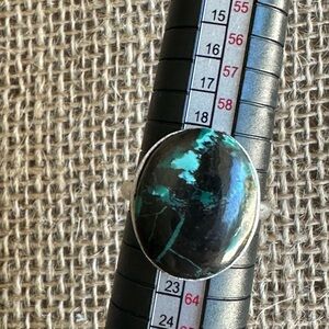 Silver and Turquoise Statement Ring